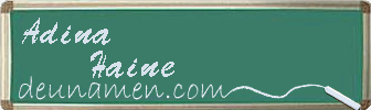 Adina Haine Visitenkarte